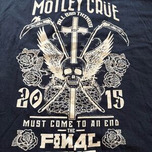 Motley Crue final tour band tee size XL vintage 2015